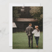 シンプルモダンMOCHA BROWNフォトアンダーレ結婚イ セーブザデート (正面)