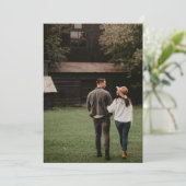 シンプルモダンMOCHA BROWNフォトアンダーレ結婚イ セーブザデート (スタンド正面)