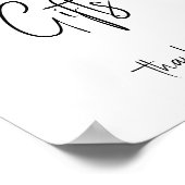 シンプルモダンNeutral Baby Shower Card and Gift ポスター (角)