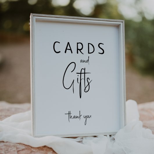 シンプルモダンNeutral Baby Shower Card and Gift ポスター