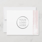 シンプルモダンOnline Store購入小規模企業 サンキューカード (裏面)