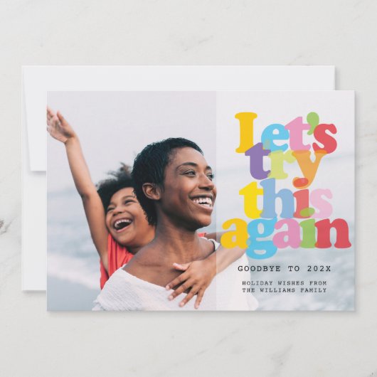 シンプルモダンPhotoで再試行 シーズンカード (正面)