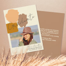 シンプルモダンPhoto Boho Terracotta卒業