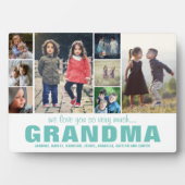 シンプルモダンPhoto Collageカラーおばあちゃんカスタム フォトプラーク (正面)