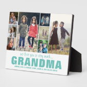 シンプルモダンPhoto Collageカラーおばあちゃんカスタム フォトプラーク (側面)