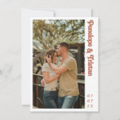 シンプルモダンPhoto Collage結婚式招待状 招待状 (正面)