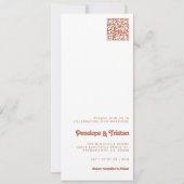 シンプルモダンPhoto Collage結婚式招待状 招待状 (裏面)