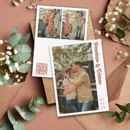 シンプルモダンPhoto Collage結婚式招待状 招待状