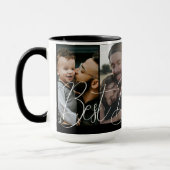 シンプルモダンPhoto Collage Fanthers Day マグカップ (左)