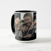 シンプルモダンPhoto Collage Fanthers Day マグカップ (正面左)