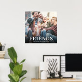 シンプルモダンPhoto Friendsミニマルデザイン ポスター (ホームオフィス)