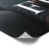 シンプルモダンPhoto Friendsミニマルデザイン ポスター (角)