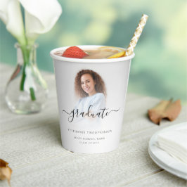 シンプルモダンPhoto Overlay Script 2024卒業 紙コップ