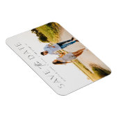 シンプルモダンPhoto Save the Date Thin Magnet マグネット (右側)