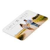シンプルモダンPhoto Save the Date Thin Magnet マグネット (左側)