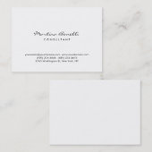 シンプルモダンPlain Minimalist Business Card 名刺 (正面/裏面)