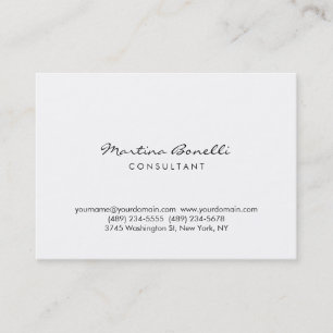 シンプルモダンPlain Minimalist Business Card 名刺