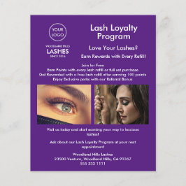 シンプルモダンPurple Business Logo チラシ