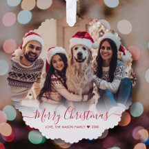 シンプルモダンRed Script 2フォトクリスマス