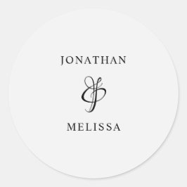 シンプルモダンScriptの封結婚印 ラウンドシール