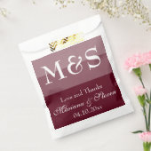 シンプルモダンScript Burgundy フェイバーバッグ (封をした状態)