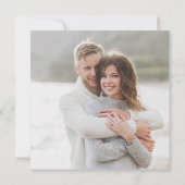 シンプルモダンScript Dress Code写真の結婚Invi 招待状 (裏面)