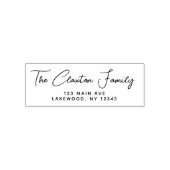 シンプルモダンScript Family差出人住所 セルフインキングスタンプ (デザイン)