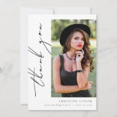 シンプルモダンScript Gradation サンキューカード (正面)