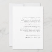 シンプルモダンScript Gradation サンキューカード (裏面)