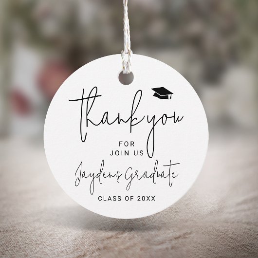 シンプルモダンScript Graduate感謝してい You フェイバータグ