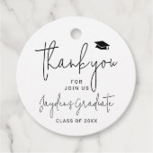 シンプルモダンScript Graduate感謝してい You フェイバータグ (正面)