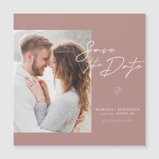 シンプルモダンScript Photo日付の保存 (正面)