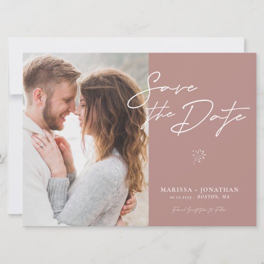 シンプルモダンScript Photo日付の保存 (正面)