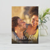 シンプルモダンScript Photo セーブザデート (スタンド正面)