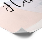 シンプルモダンScript Photo Colots Shower Welcome ポスター (角)