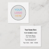 シンプルモダンSquareロゴの名刺を追加 スクエア名刺 (正面/裏面)