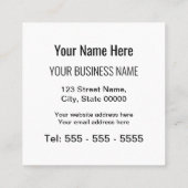 シンプルモダンSquareロゴの名刺を追加 スクエア名刺 (裏面)