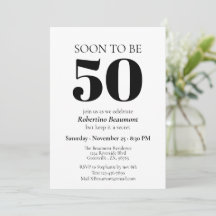 シンプルモダンSurprise 50th Birthday Party