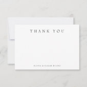 シンプルモダンThank You Note Card ノートカード (正面)