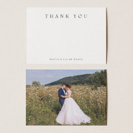 シンプルモダンThank You Note Card ノートカード