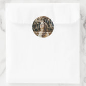 シンプルモダンThank You Photo Graduation ラウンドシール (バッグ)