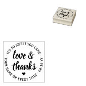 シンプルモダンTHANK YOU ROUND差出人住所 ラバースタンプ (押印)
