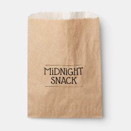 シンプルモダンTreat Midnight Snackパーティー フェイバーバッグ