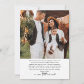 シンプルモダンWhat a Year Photo Collageクリスマス シーズンカード (裏面)