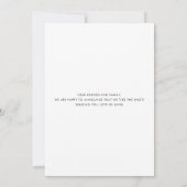 シンプルモダンYesの写真を結婚Script We Said 招待状 (裏面)