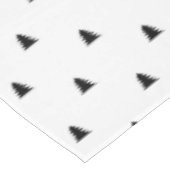 シンプルモノクロクリスマスパインScandi テーブルクロス (アングル)