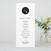 シンプルモノクロ結婚サークル式プログラム プログラム (スタンド正面)