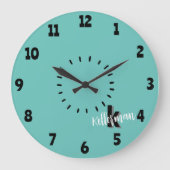 シンプルモノグモダンラム ラージ壁時計 (正面)