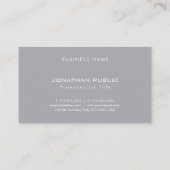 シンプルモノグラエレガントムプロフェッショナルグモダンレイ 名刺 (裏面)