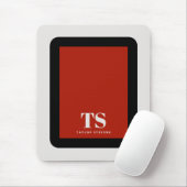 シンプルモノグラスタイリッシュム色ブロック マウスパッド (マウス)